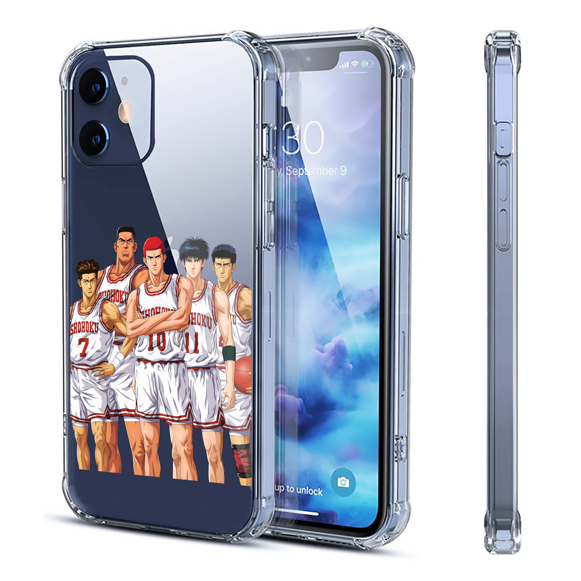 （画像用） SLAM DUNK／スラムダンク 【iPhone 12シリーズ対応】透明スマホケース（クリアソフトケース）